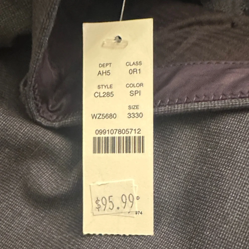 J.Crew Ludlow Slim-fit suit pant in Italian cotton blend Dark Gray (slate) 33x30 - Picture 6 of 7